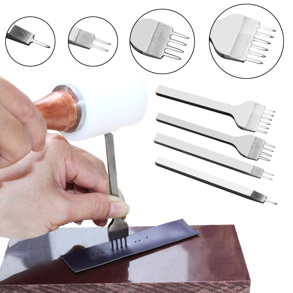 1 Pcs 4mm Handmade Leather Craft Tool Punchers