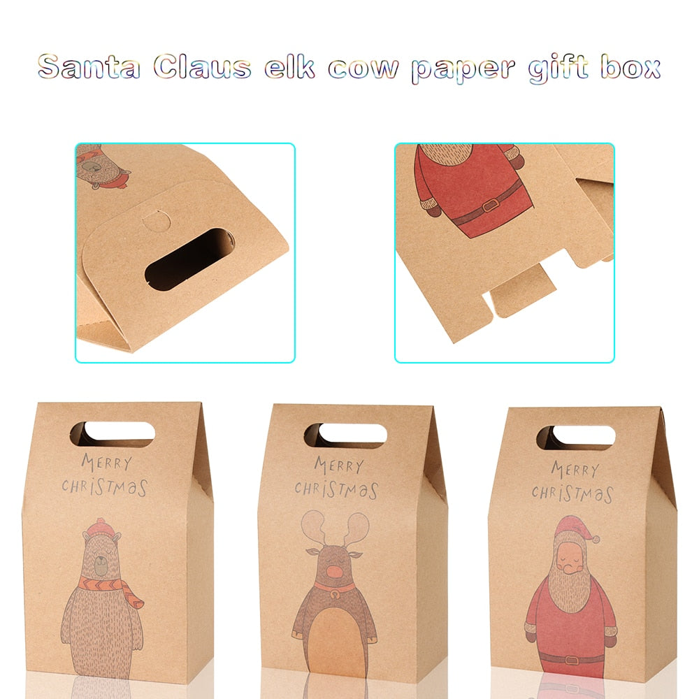 1Pc Christmas Candy Box Santa Claus Craft