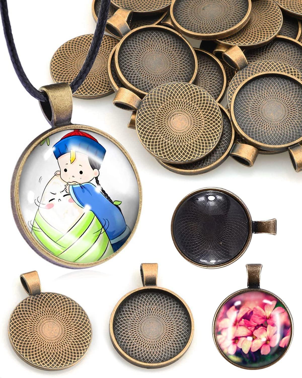 100 PCS Pendants for Jewelry Making Pendant Trays | Cabochon Frames