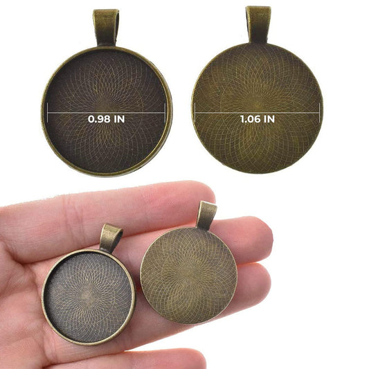 100 PCS Pendants for Jewelry Making Pendant Trays | Cabochon Frames