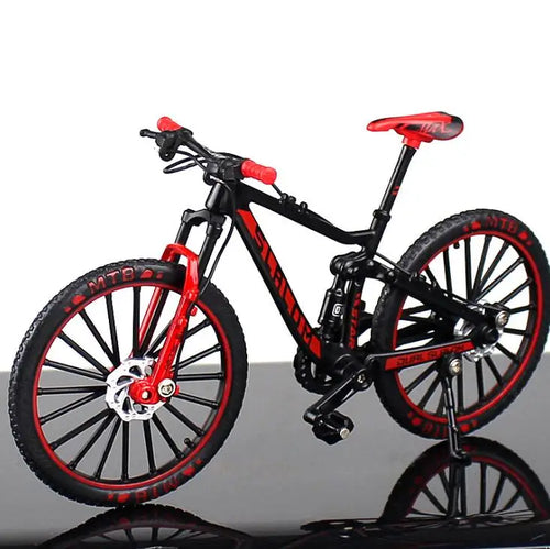1:10 Mini Finger Mountain Bike Diecast Model Alloy Bicycle Simulation