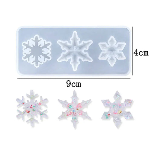 Snowflake Epoxy Resin Mould Casting Tools Silicone Snowflake Mold