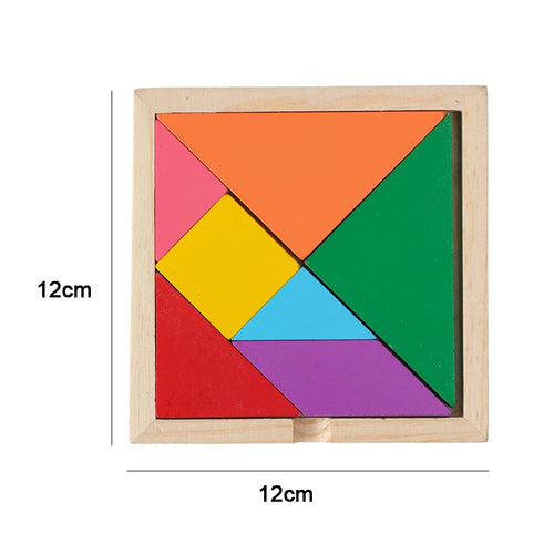 Montessori Baby Toys Kids 3D Wooden Puzzles Early Learning Baby Games