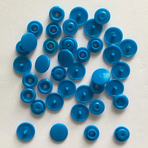 50 Sets Round Snaps Buttons For Bib T5 Plastic Press Button Fastener