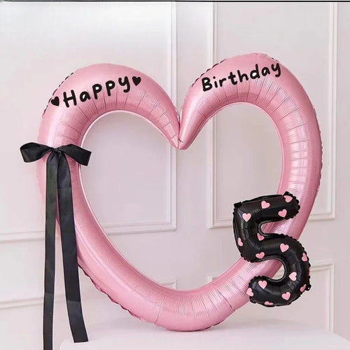 Hollow Out Love Heart Balloon Birthday Party Decoration Cute Love