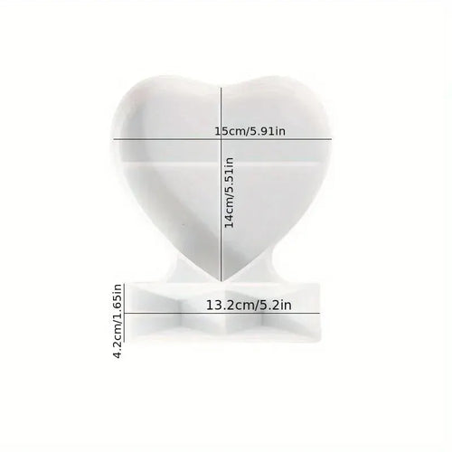 Resin Molds Heart-Shaped Photo Frame Mold, DIY Personalized Photo