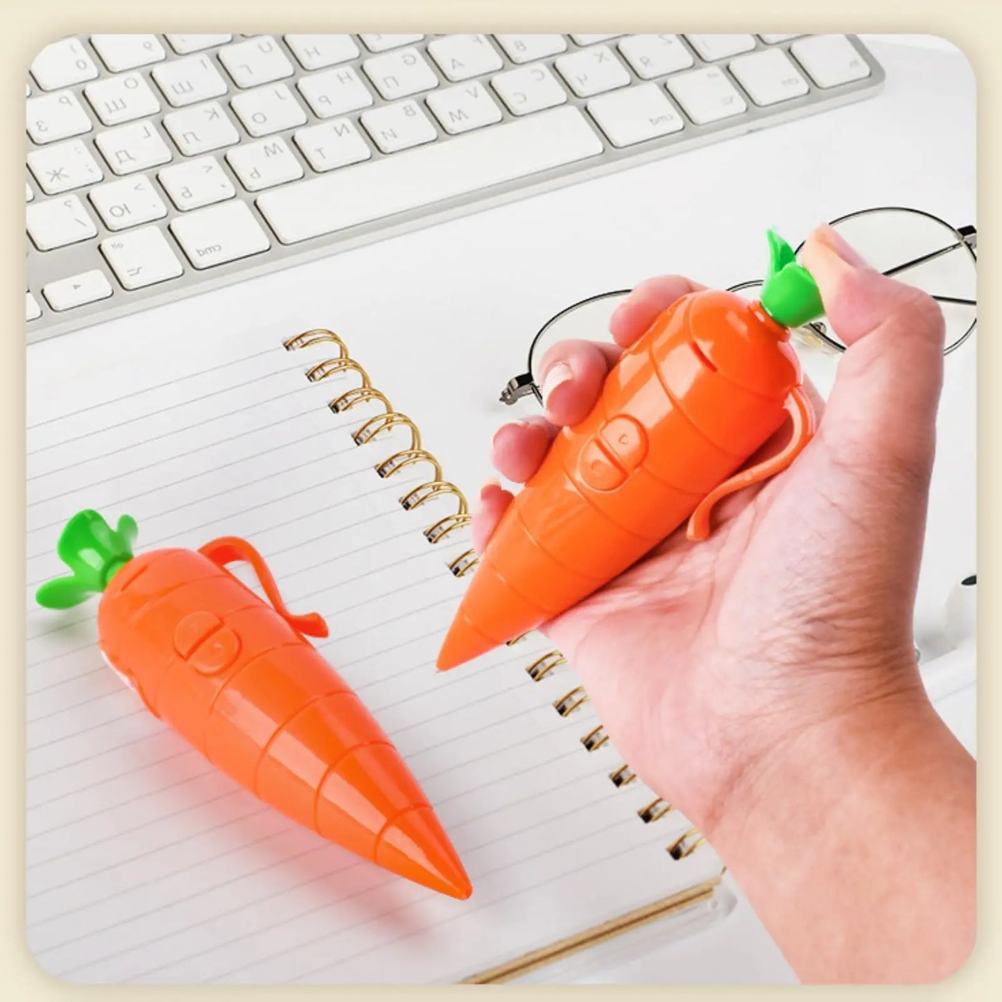 Multi Function Pen Carrot Funny Voice Recorder Pen Write Graffiti Cute