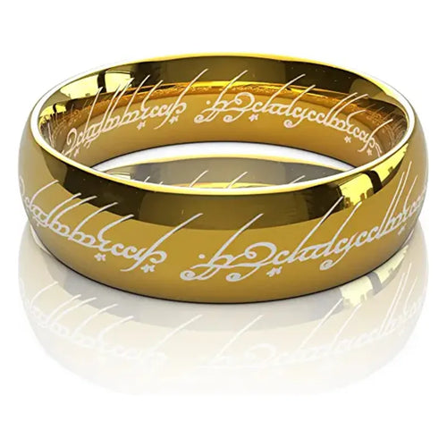 6MM Stainless Steel Laser Engraving Exquisite Couples Wedding Rings,