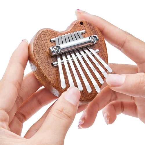 Mini Kalimba 8 Key Thumb Piano 1 Pack Water Drop Style Cute Instrument
