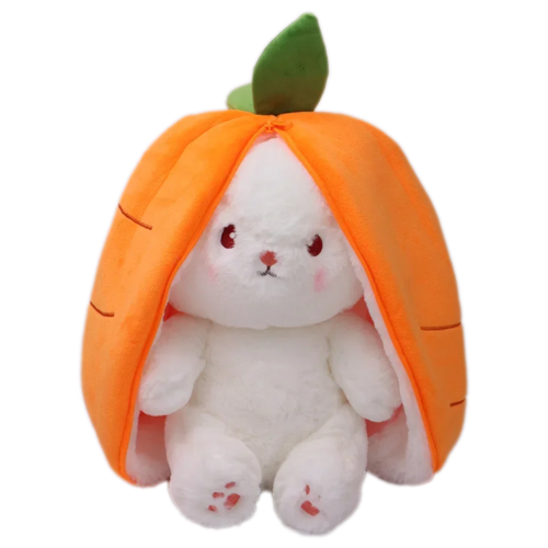 Fruit Rabbit Plush Pillow Toy - Cute Fruit-Shaped Stuffed Doll, 7.2