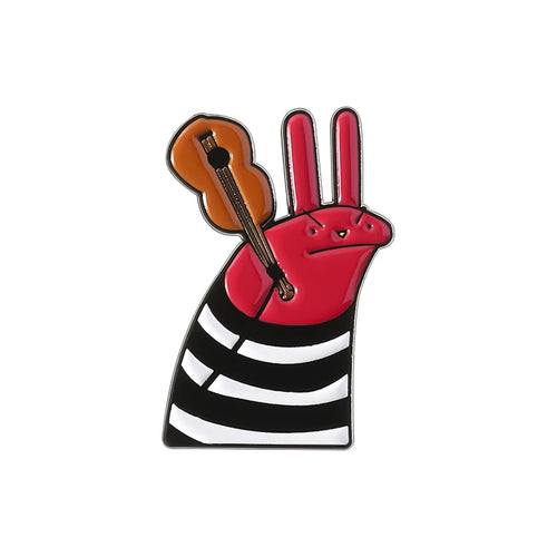 Red Rabbit Enamel Pins Custom NUNCA HABIA VISTO TANTA CACA JUNTA