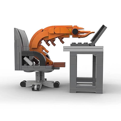 New Creative Desktop Decorative Shrimp Building Blocks Balance Frame