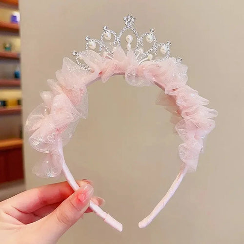 Sweet Lovely Girl Headband Hair Accessories Pink Blue Kawaii Lace