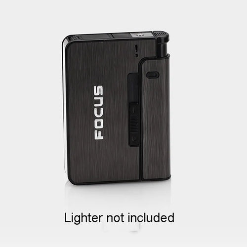 Portable Automatic Cigarette Case Metal Cigarette Holder Box for 10pcs