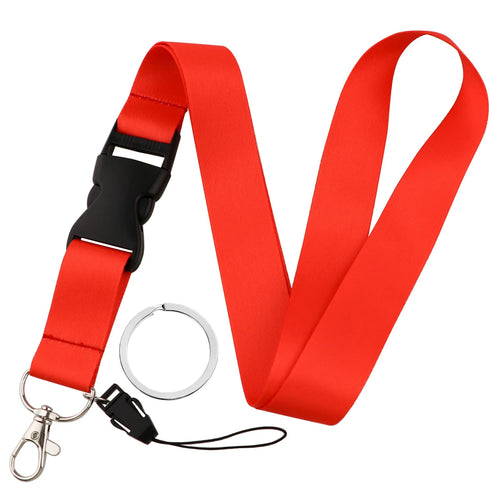 Fashion Mobile Phone Lanyard Pure Color Neck Strap Credencial Teacher