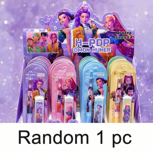 KPOP Demon Hunter Automatic Pencil Set - Random 1/2/4pcs School