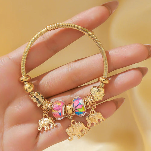 1 Women's Pan Family Style Elephant Peach Heart Life Tree Pendant