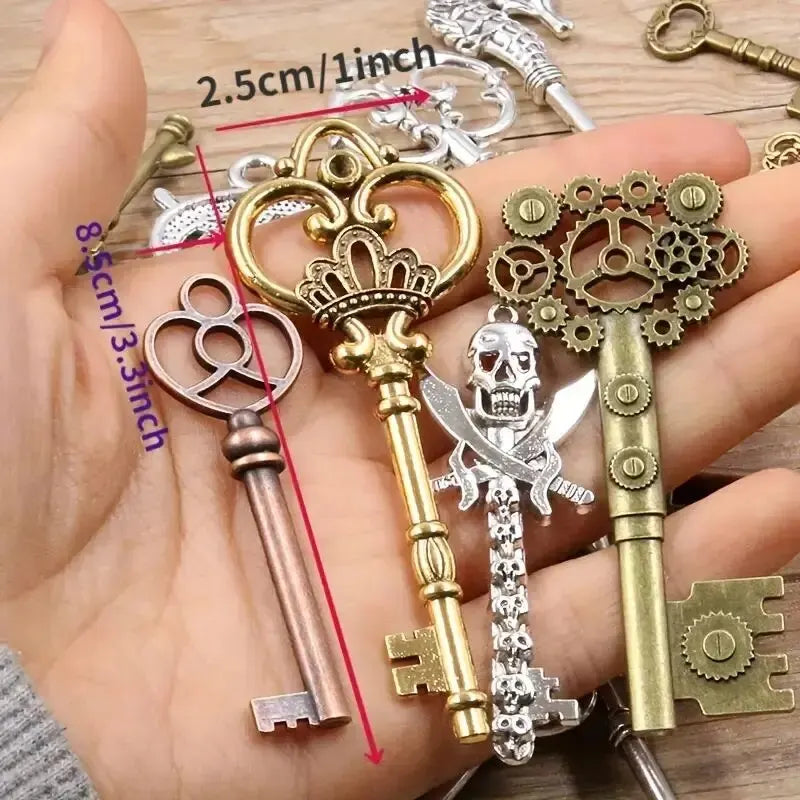 50g/pack Key Charms Bracelets Necklace Craft Metal Pendant For Jewelry
