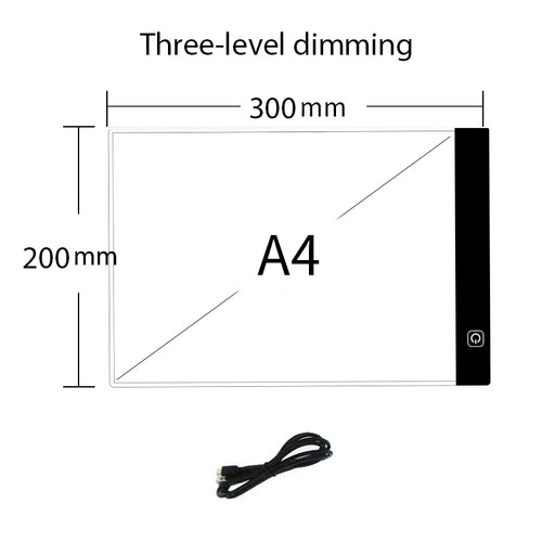 Led Drawing Copy Pad 3 Level Dimmable Board Table Animation Painting