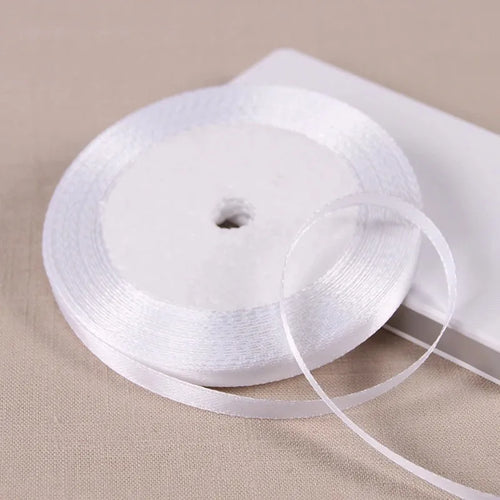 25Yards 6mm Silk Satin Ribbons for Crafts Bow Handmade accessories for