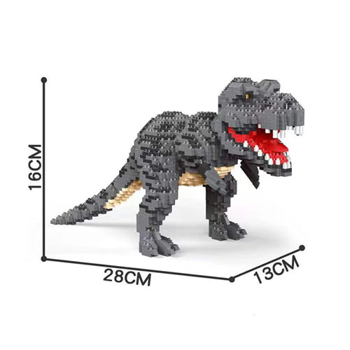 Dinosaur Building Blocks Toys Set: Green Velociraptor and