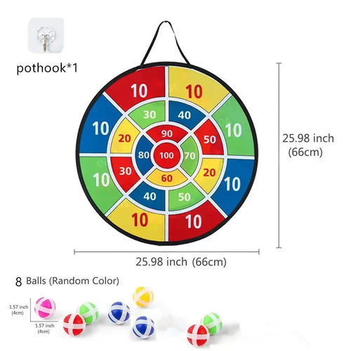 Children with sticky ball 74CM large dart board Family interactive