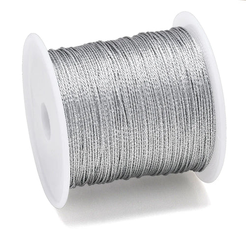 25-328Feet Metallic Cord, 0.2/0.4/0.6/0.8/1.0mm Metallic Thread