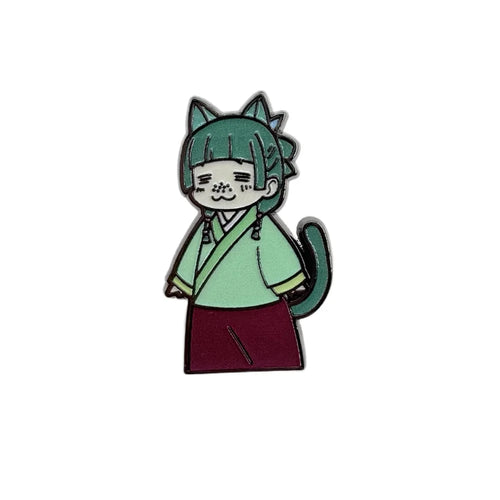 Fashion Maomao Enamel Pin Anime Character Cute Expression Lapel Pin