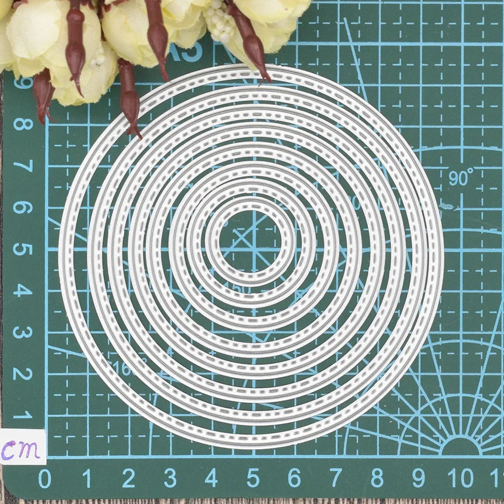 1PC Circle Frame Metal Cutting Dies Set Stencil for DIY Scrapbooking