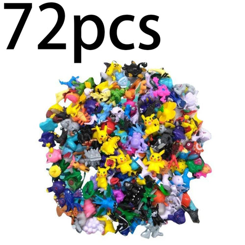24-144 Pcs Pokemon Action Figure 2-3CM Not Repeating Mini Figures