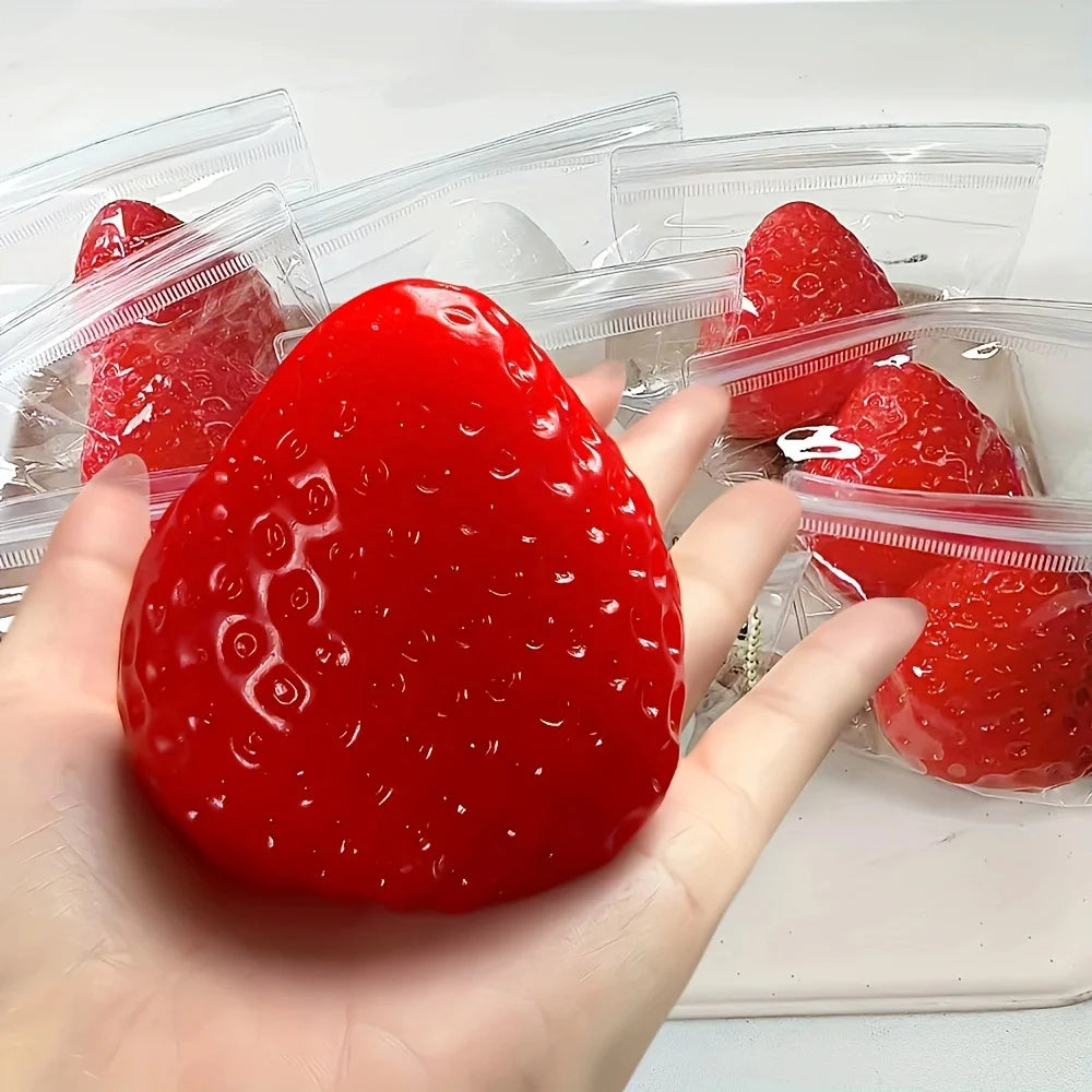 1Pc Squishy Big Strawberry Squeeze Toy Kids Soft Pinch Fruit Pop