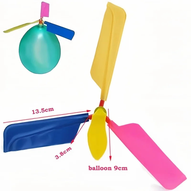 5PCS Propeller Balloon Helicopter Toys Children's DIY Balloon with
