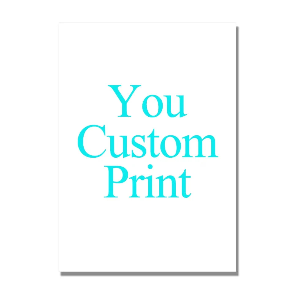Custom Print Canvas Painting By Your Photo Canvas Poster Personal Gift