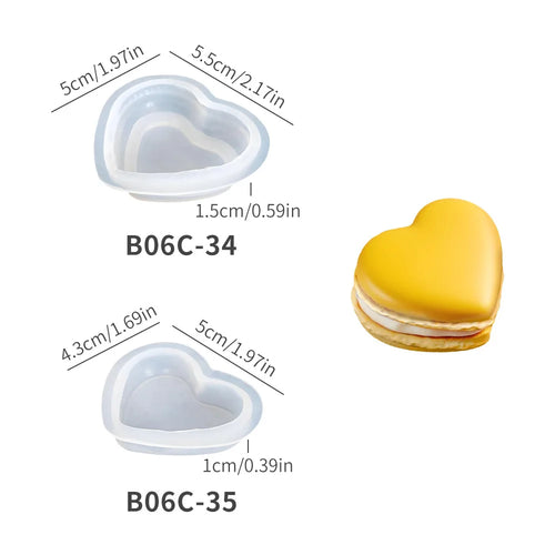 Macaron 3D Silicon Mold for Candle Soap Making Fondant Cake Molds