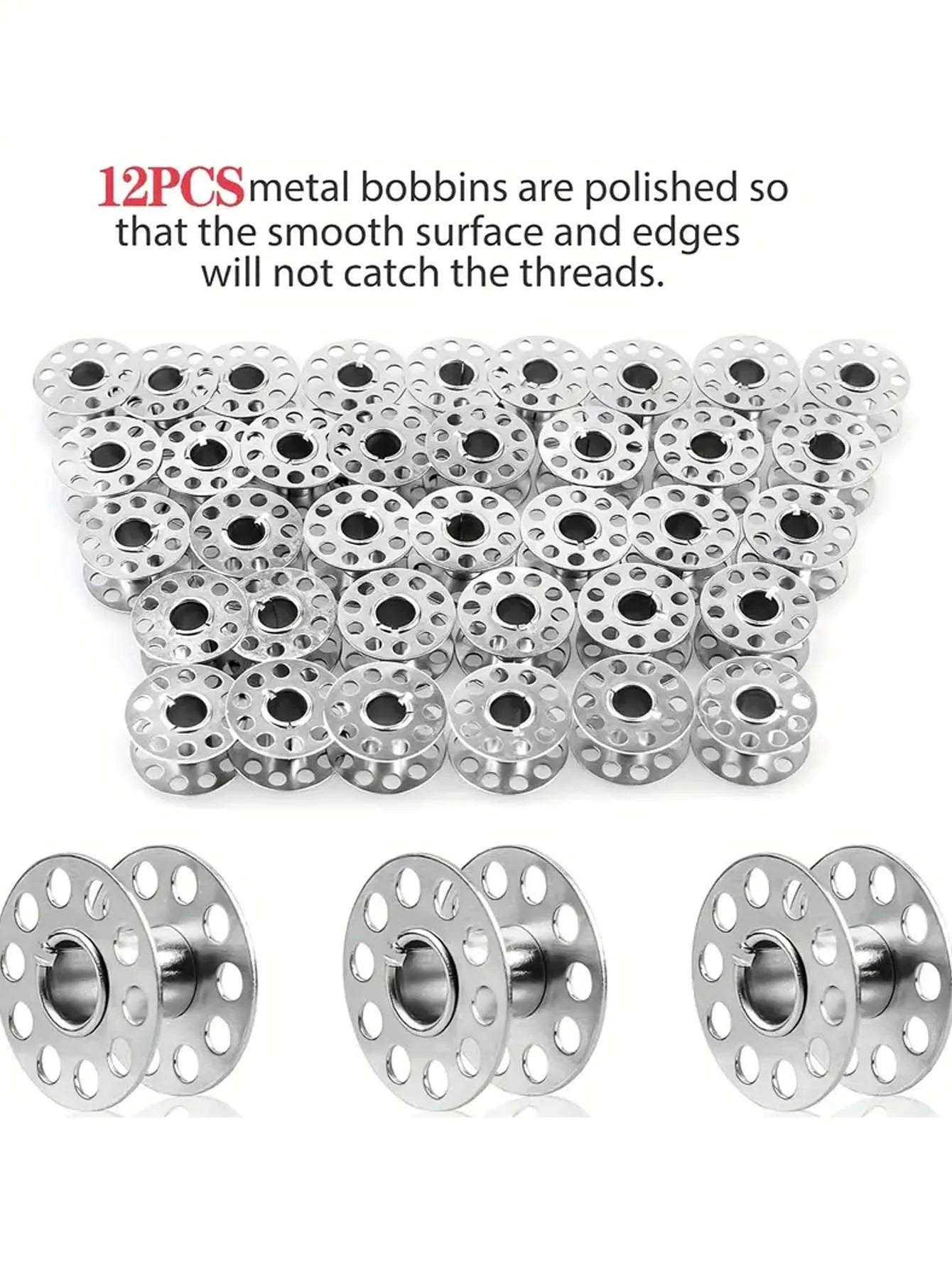 Stainless Steel Bobbins for Brother Sewing Machines Durable Metal
