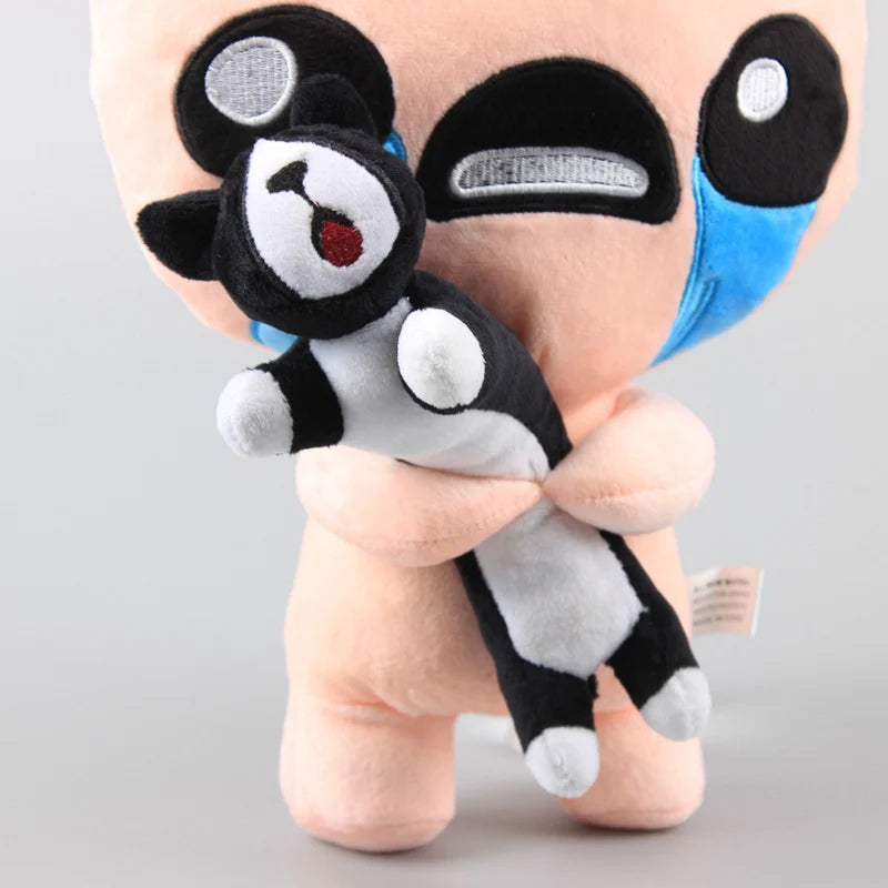 30cm The Binding of Isaac Plush Toys ISAAC With Black Cat Plush Soft