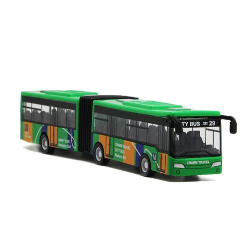 1:64 Alloy City Bus Model Vehicles City Express Bus Double Buses