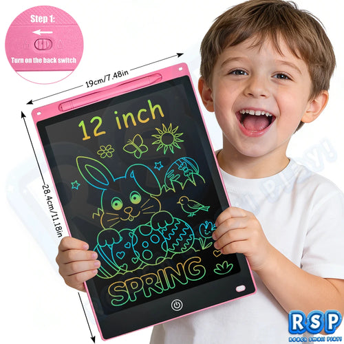 16/12/10.5/8.5Inch LCD Writing Tablet Color Drawing Board Doodle
