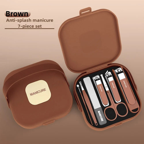 Complete 7 Pcs Set Manicure Kit Nail Clippers with Clippers Cuticle