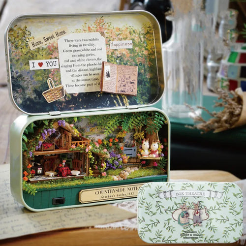 DIY Wood DollHouses Handmade Funny Box Theatre Miniature Box Cute Doll