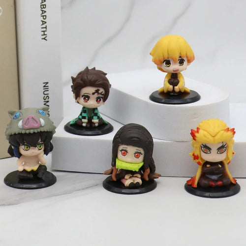 Demon Slayer Figure Toy Anime Kimetsu no Yaiba Q Version Sitting