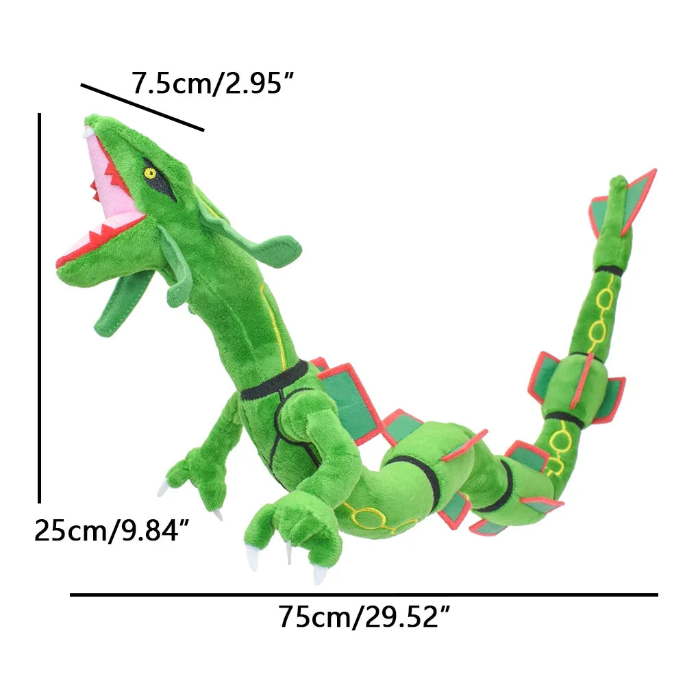 Rayquaza Dragon Green Cotton Soft Stuffed Anime Collectible Plush Toys