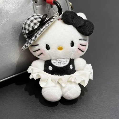 Sanrio Hello Kitty Peripheral Doll Keychain Cute Fashion Sunglasses Kt
