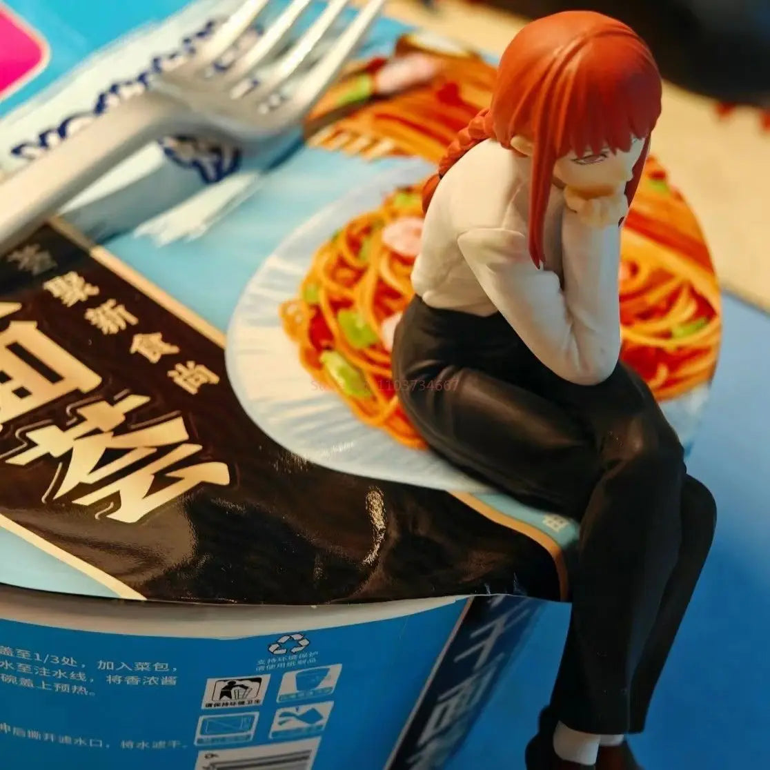 Chainsaw Man Figure Makima Anime 14cm Noodle Stopper Figure Model Toys