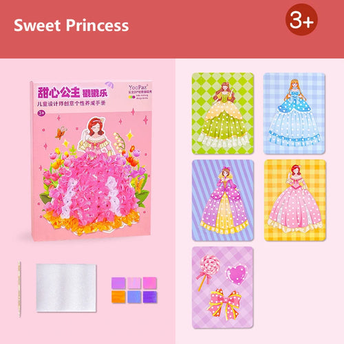 Children's Fabric Art Craze Poke Drawing Craft Toys Creative Puzzle