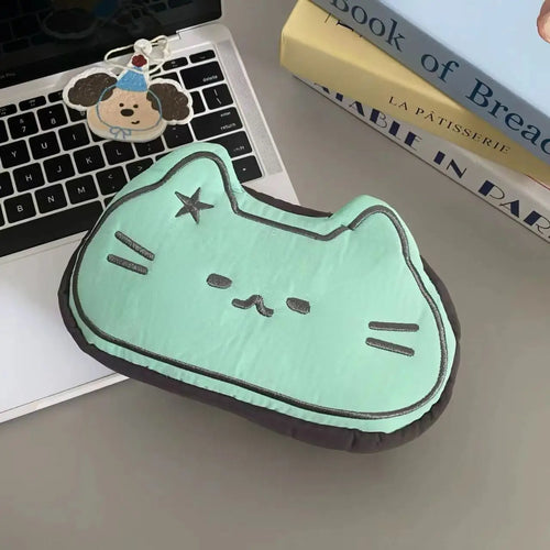 Ins Style Cartoon Pen Case Cute Caramel Cat Pen Bag Large Capacity