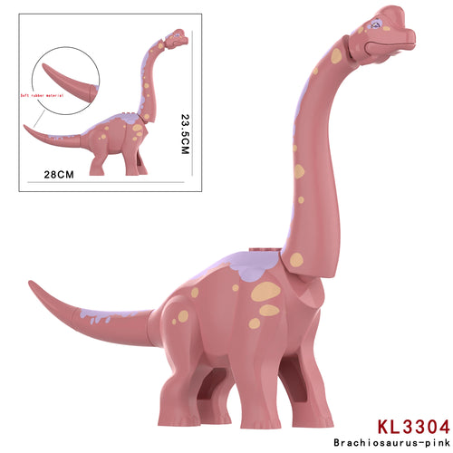MOC Jurassic Dino Brachiosaurus World Building Kits Bolcks Bricks