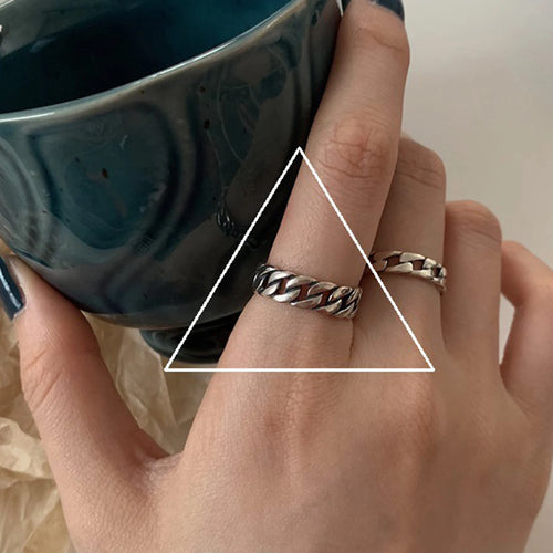925 Sterling Silver Finger Rings New Fashion Creative Cross Hollow