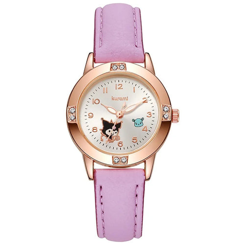 Sanrio Hello Kitty Watch Kawaii Kuromi Cinnamoroll Quartz Casual