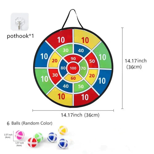 Children with sticky ball 74CM large dart board Family interactive